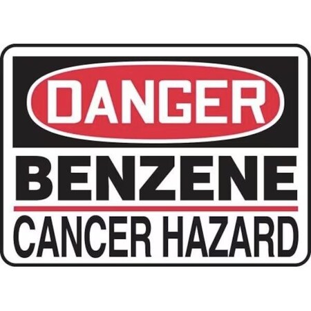 Accuform OSHA DANGER SAFETY SIGN BENZENE  MCAW014XV MCAW014XV